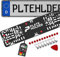 PLATEHOLDER® rahmenlose Kennzeichenhalter Premium | Nummernschildhalterung Auto | Nummernschildhalter | Kennzeichenhalterung für Kfz Kennzeichen | Halterung Autokennzeichen 460x112mm