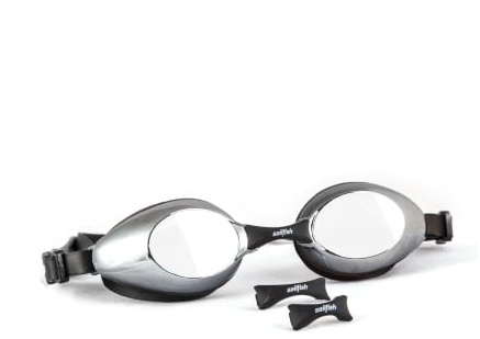Sailfish® Goggle Flow Schwimmbrille Aqua | Komfortabler Silikonrahmen & verstellbare Nasenstege | Premium Wettkampf Taucherbrille | Trainingsbrille Unisex | Schwimmzubehör Triathlon
