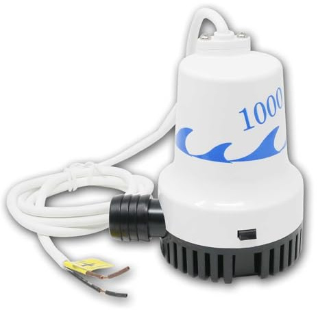 world-trading-net - Marine-/Bilge-Tauchpumpe 1000GPH, Fördermenge max. 4200l/h, Förderhöhe max. 4m, 1,4m Anschlussleitung