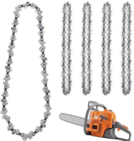 Littlecatch 5Pcs Mini Chainsaw Chain for 6 Inch Small Chainsaw Chain Replacement Saw Chain Guide Saw Chain Steel Chainsaw Blade Portable Saw Chain