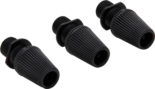 Kopp 370105082 Lot de 3 serre-câbles en plastique pour douilles avec filetage 10 x 1, couleur : noir