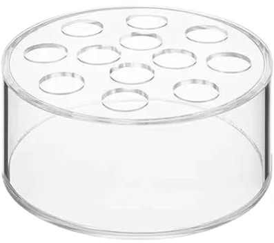 Generisch Generic Transparente Acryl-Blumenvase, Blumenvase mit 12 Löchern, rund, transparent, Acryl, Blumenarrangement für Heimdekoration, Esstisch, Hochzeiten, RP0J75E11W1CQ0NJOE3