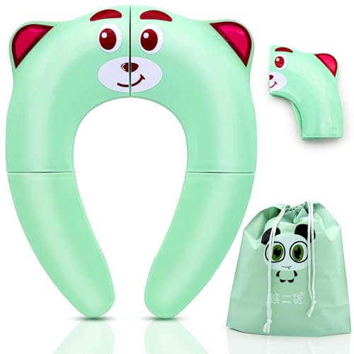 XIANGLONGY Reductor WC Niños Portátil, Adaptador Baño para Niños Plegable, Adaptador Vater Niños Reutilizable, Material de PP, Adecuado para el Entrenamiento para ir al Baño de los Niños que Viajan