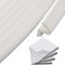 GORGECRAFT 5m x 12mm Weather Stripping Door Seal Strip Soundproof Q Foam Kerf Door Frame Weatherstrip with Slot Card Installation 4Pcs Corner Seals for Draft Stopper Windows Gaps Filler White