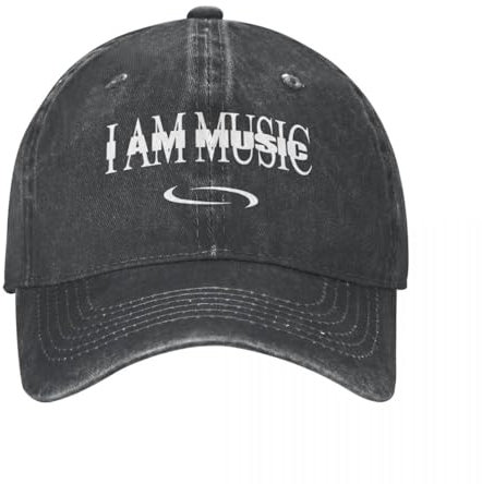 LYLQSSYS Vintage I Am Music Baseballkappe Distressed Denim Snapback Hut 2024 Album Opium Outdoor All Seasons Travel Hut Geschenk