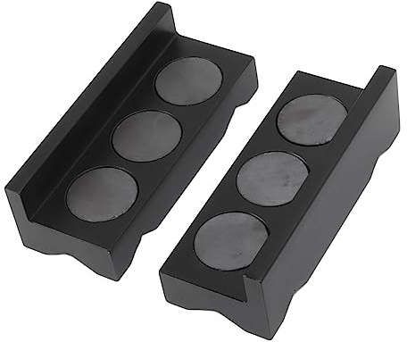 1 Paar Schraubstock-Backenabdeckung, hochfeste Aluminiumlegierung, Schraubstock, Backenschutz, schwarz