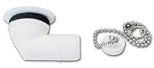 Bonde coudée biseautée 31 mm pour évier et lavabo camping-car