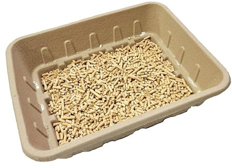 Disposable Cat Litter Tray - EcoPetBox - Volkos Eco Friendly - Liquid Proof (Pre-Filled)