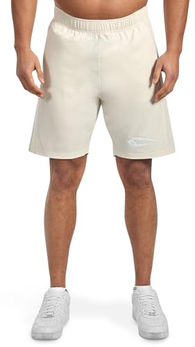 SMILODOX Shorts Powerfit Pro Herren, Elastische Sportshorts für Fitness & Training, mit Mesh-Einsätzen zur Schweißabsorbierung, Handtuchschlaufe & verstellbarem Kordelzug, Regular Fit Trainingsshorts