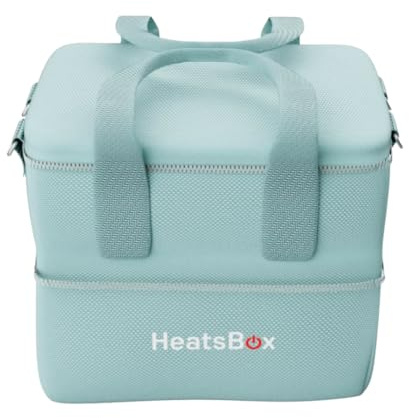 Faitron HeatsBox Borsa da trasporto per HeatsBox Light - Isolamento avanzato, scomparti multifunzionali e design durevole per pasti in viaggio, colore: Verde