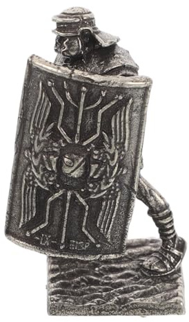 MOTHNUR Retro Römischer Soldat Miniatur Statue Vintage Stil Feine Details Heim Büro Dekoration Mittelalterliche Armee Figur Sammlerstück