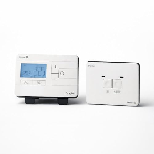 LavaTap - Drayton RF902 Wireless 2 Channel Programmable Thermostat Central Heating Controller with Wireless Thermostat and Receiver for Heating and Hot Waterl