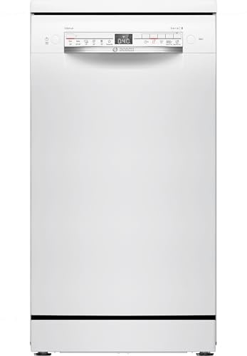 Bosch SPS2HKW55E Serie 2 Geschirrspüler Freistehend | 45 cm, Weiß, Home Connect, Option Extra-Trocknen, Express-Programm 65 °C, Box Maxi Performance