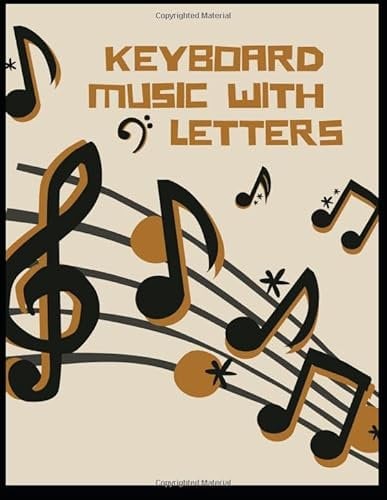 keyboard music with letters: Blank Sheet Music Composition and Notation Notebook /Staff Paper/Music Composing / ... music/blank sheet music paper(Size 8.5x11)
