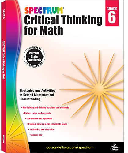 Spectrum Critical Thinking for Math, Grade 6: Volume 48
