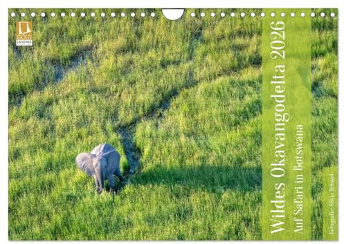 Wildes Okavangodelta (Wandkalender 2026 DIN A4 quer), CALVENDO Monatskalender: Auf Safari in Botswana (CALVENDO Tiere)