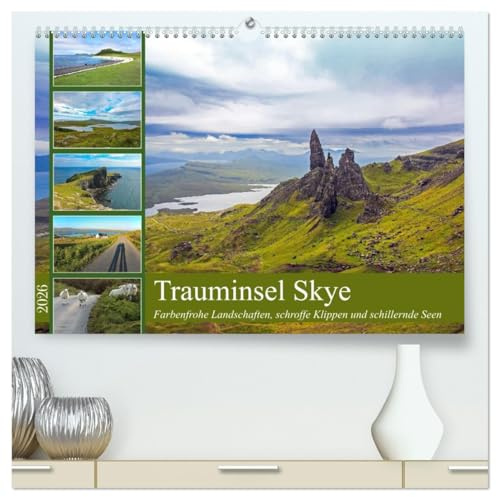 Trauminsel Skye (hochwertiger Premium Wandkalender 2026 DIN A2 quer), Kunstdruck in Hochglanz: Ein Märchen aus farbenfrohen Landschaften, schroffen Klippen und schillernden Seen (CALVENDO Orte)