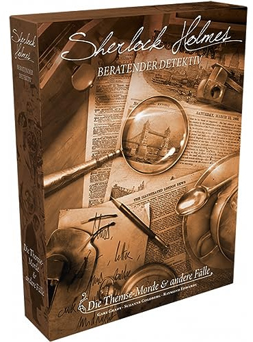 Space Cowboys, Sherlock Holmes: Themse-Morde & andere Fälle, Kennerspiel, Rätselspiel, 1-8 Spieler, Ab 14+ Jahren, 90 Minuten, Deutsch