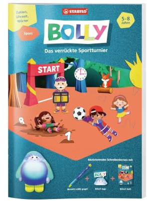 STABILO - Übungsheft & App-Welt Sport - Bolly | passend zu smartem Schreiblern-Stift LUNIS graph
