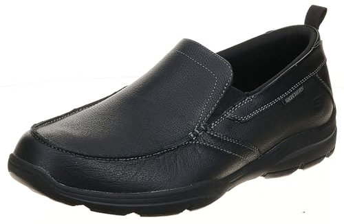 Skechers Harper-Forde 64858 Mocasín sin Cordones para Hombre, Negro -, 11 X-Wide