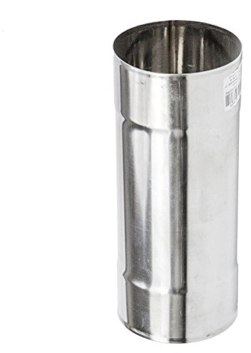 Chimney Flue Liner Female Connector Pipe, Stainless Steel Joiner Ø 200 mm (7.87)