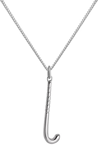 jewellerybox Sterlingsilber Hockeyschläger Anhänger an Kette 40,6 cm - 55,8 cm (16-22 Inches)