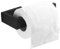 Flybath Porte-Papier Toilette Support-Papier Cuisine sans Couvercle SUS 304 Acier Inoxydable Fini Noir Mat pour Cuisine Toilette et Salle de Bain Porte-Rouleau Mural