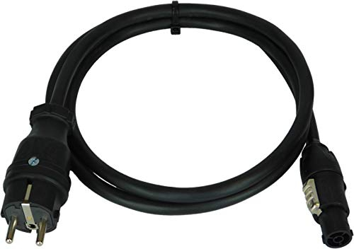 NWP Netzkabel 1,5m Schuko Stecker auf powerCON True1 Buchse - 3x1,5mm² - Gummischlauchleitung - NAC3F-TRUE1-S, IP54