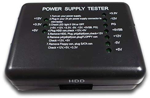 SM-PC® ATX - Netzteil -Tester(20/24pin+4,6,8 pin Zusatzstecker, Floppy, SATA) #297