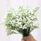 ysister Künstliche Blumen, 20 Stück, künstliche Blumen, Schleierkraut, künstliche Seidenblumen, für Brautstrauß, Hochzeitsfeiern, Buchhandlungen, Cafés, Bastel-Dekoration (weiß)