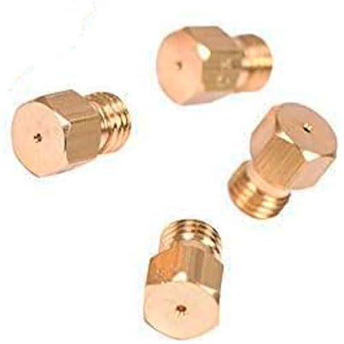 REPORSHOP - Kit de 4 Inyectores para Cocina - Indicado para Gas Butano - Rosca Métrica 7 - Medidas: 70/70/90/55 - Modelo Estándar - Fácil Instalación