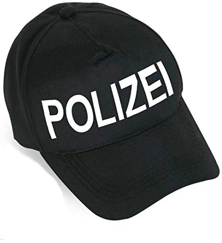 KarnevalsTeufel Basecap Polizei Mütze Schirmmütze Polizeimütze Größe variabel verstellbar Polizist Officer Kostüm Accessoire Verkleidung