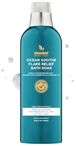 Abundant Natural Health Ocean Soothe Flare Relief Bath Soak, 500mL