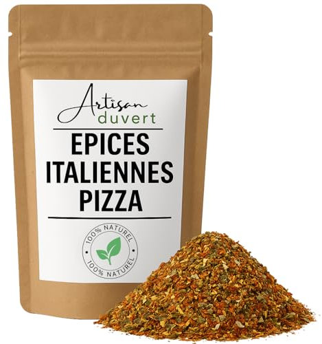 Épices Italiennes Mélange 200g – Spécial Pizza, Spaghetti, Antipasti – Herbes Séchées et Aromates Naturels – Saveur Authentique de l’Italie – Sachet Refermable – Artisan du Vert (200g)