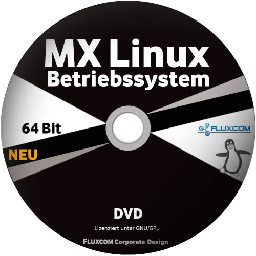 LINUX MX 23.6 DVD / CD, Live-System 64 Bit Betriebssystem, mit Anleitung