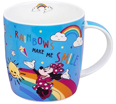 Disney - Tazza in ceramica colorata con Minnie Mouse, in confezione regalo, colore: Blu