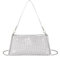 Valleycomfy Pochette Argento Donna Elegante Borsa da Cerimonia Clutch Borsetta, Silber