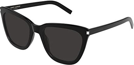 SAINT LAURENT Womens SL 548 SLIM-001 55 Woman ACETAT Sunglasses, Black-Black-Black