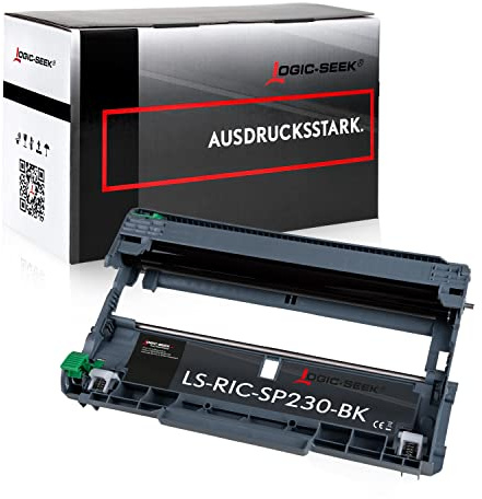 Logic-Seek Trommeleinheit kompatibel für Ricoh SP 230 DNw SP 230 FNw SP 230 Series SP 230 SFnw 408294 Type SP230H TypeSP230, Black 12.000Seiten