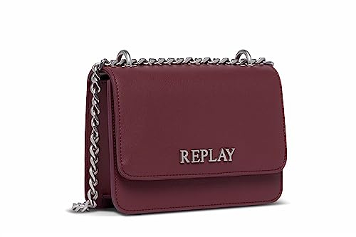 Replay Damen Handtasche aus Kunstleder, Port Wine 247 (Rot), Onesize