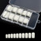 100 Pcs False Nail Tips with Storage Case-Full Cover Coffin Nails in 10 Sizes for Nail Salons and DIY Nail Art-Long Lasting and Durable Artificial Fingernails for Glamorous Looks (Square, Natural)