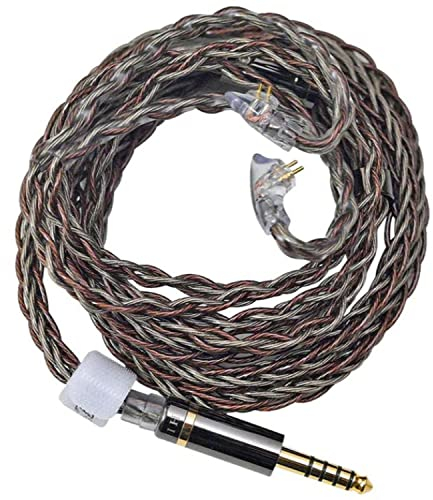 Hidizs MS5-4.4-RC Replacement Audio Upgrade Cable, Detachable Earphone Cable 4.4mm Plug Headphone Balanced Cord- 2 Pin 0.78mm IEM Cable for Headphones, MP3 Players, Phones, Speakers, Tablets, PCs