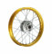 HMParts Alu Felge 14 Zoll vorne Eloxiert Geeignet für fast alle Modelle mit 12 mm Achse Dirt Bike, Pit Bike, XMOTOS, MotoCross (Gold)