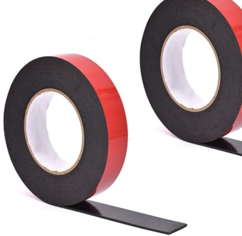 FTXanty 2Pcs Nastro Biadesivo Extra Forte 10m x 10mm x 1mm Nastro Adesivo Acrilico Nastro di Montaggio Impermeabile per Muro Auto Persiane Residenziali