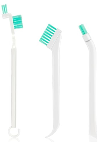 Telooco 3Pcs Crevice Detail Cleaning Brushes 3 Shapes Small Household Cleaning Tool Set for Kitchen Corner Space Keyboard Bottle