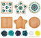 WEBEEDY 3 Set DIY Mosaik-Untersetzer-Set Mosaikfliesen Zum Basteln Kit Aus Glas Gemischte Farben Mosaik-Sets Mit Bambus-Untersetzer Für Erwachsene Buntmosaik-Glasstücke Haushaltsdekoration
