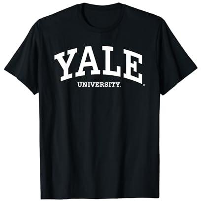 Weißes Logo der Universität Yale T-Shirt