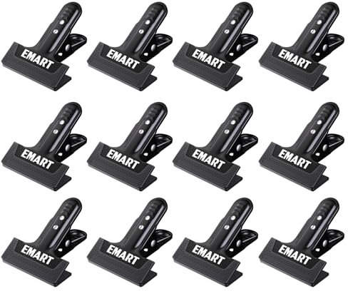 EMART Heavy Duty 12 Pack Metal Backdrop Clamps, Background Holder Large Bulldog Clips for Paper Photography Photo Studio DIY Art Crafts
