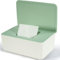 Feuchttücher Box für Baby, Baby Feuchttuchbox mit Deckel, Box für Feuchtes Toilettenpapier, Feuchttuchbox Grün, Box für Feuchttücher, Feuchttuchspender für Zuhause und Büro