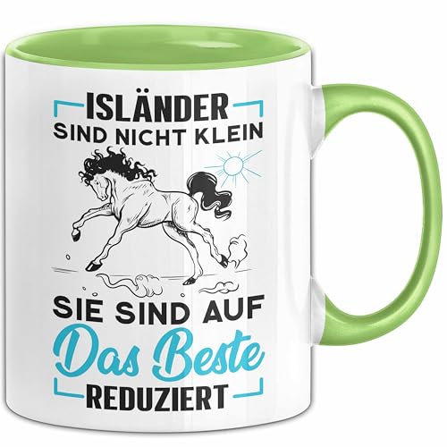 Islandpferd Tasse Geschenk Reiterin Geschenkidee Isländer Sind Nicht Klein Sie Sind Nur Auf Das Beste Reduziert (Grün)